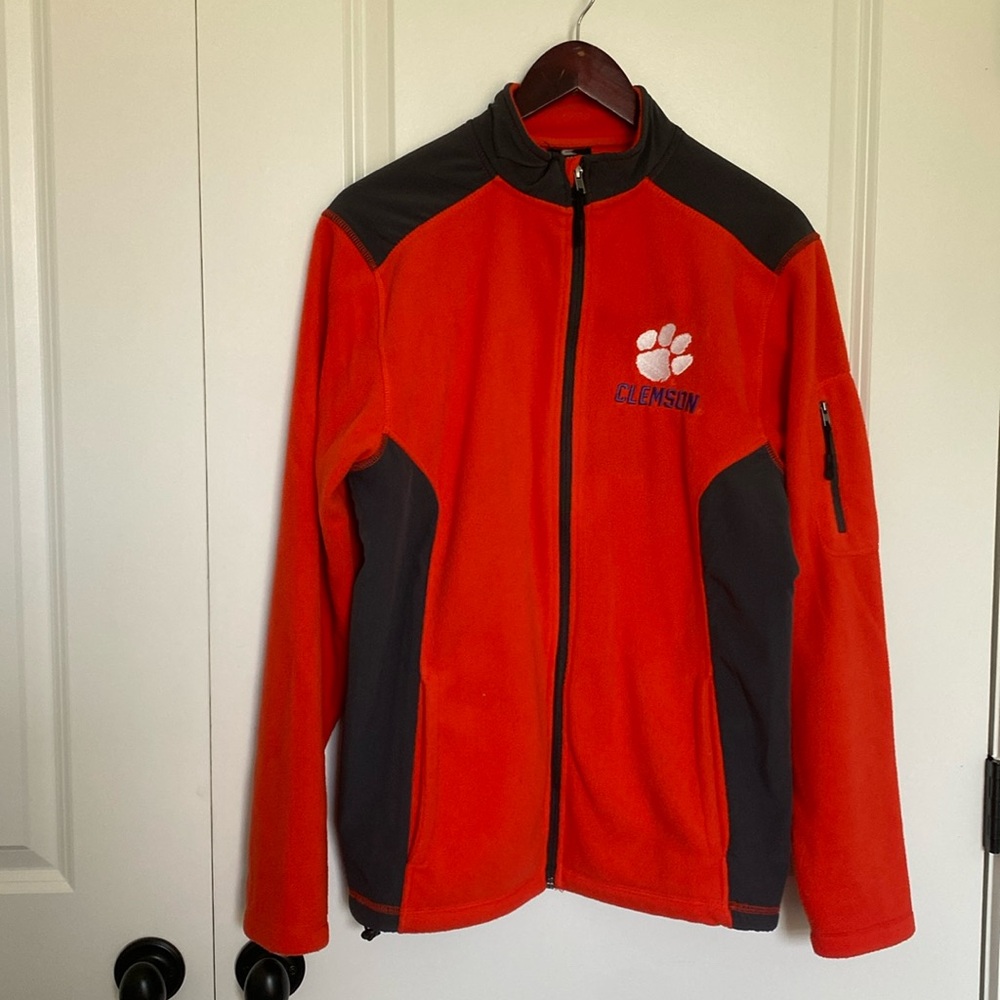 Clemson Tigers Full Zip Fleece Jacket Men's/ Unisex‎